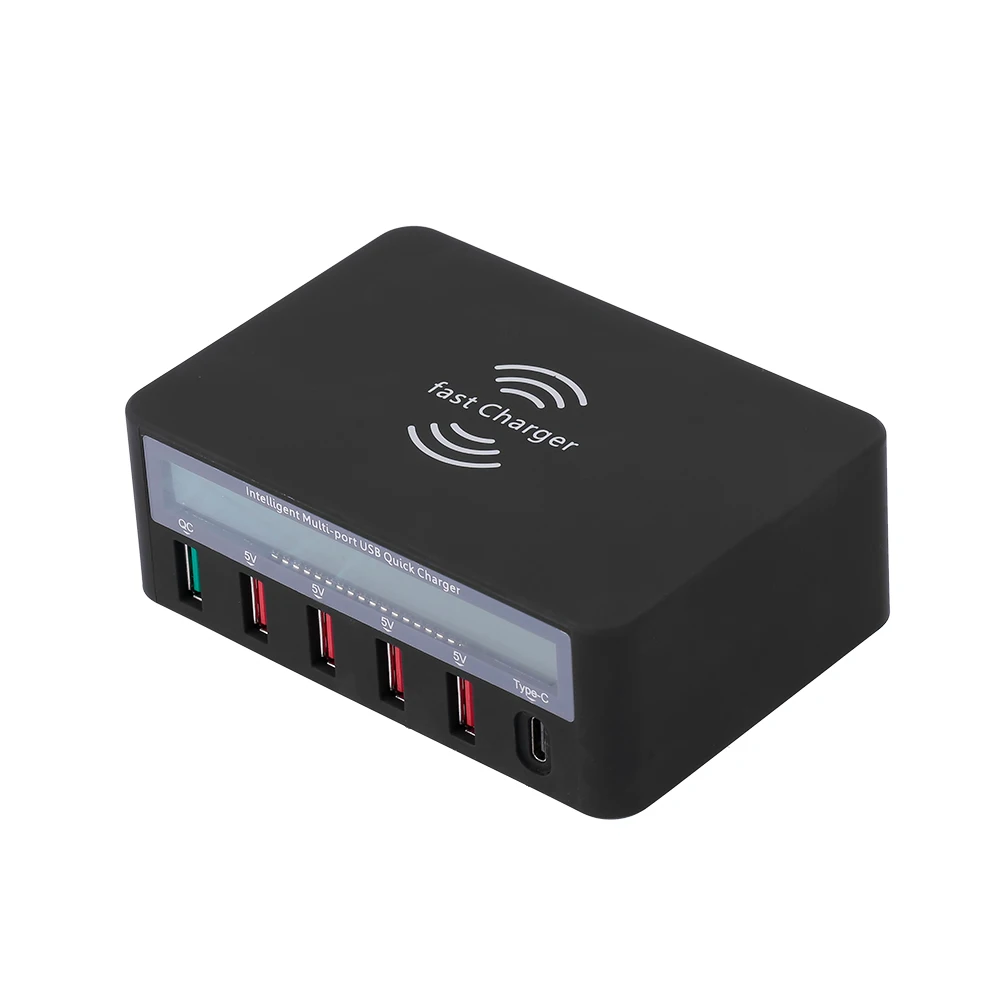 Умная зарядная станция с 6 USB портами и ЖК дисплеем|USB-гаджеты| |