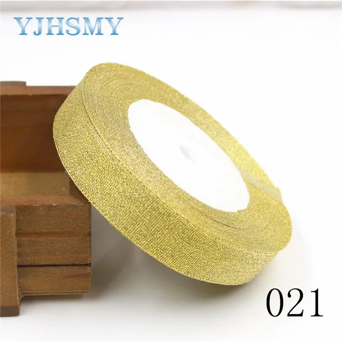 021 Yjhsmy 1710185,20 мм 33 Цвет по выбору 25 ярдов Зеленый лук ленты, торжественное платье ленты, подарочная упаковка, DIY ручной материал - Цвет: 021