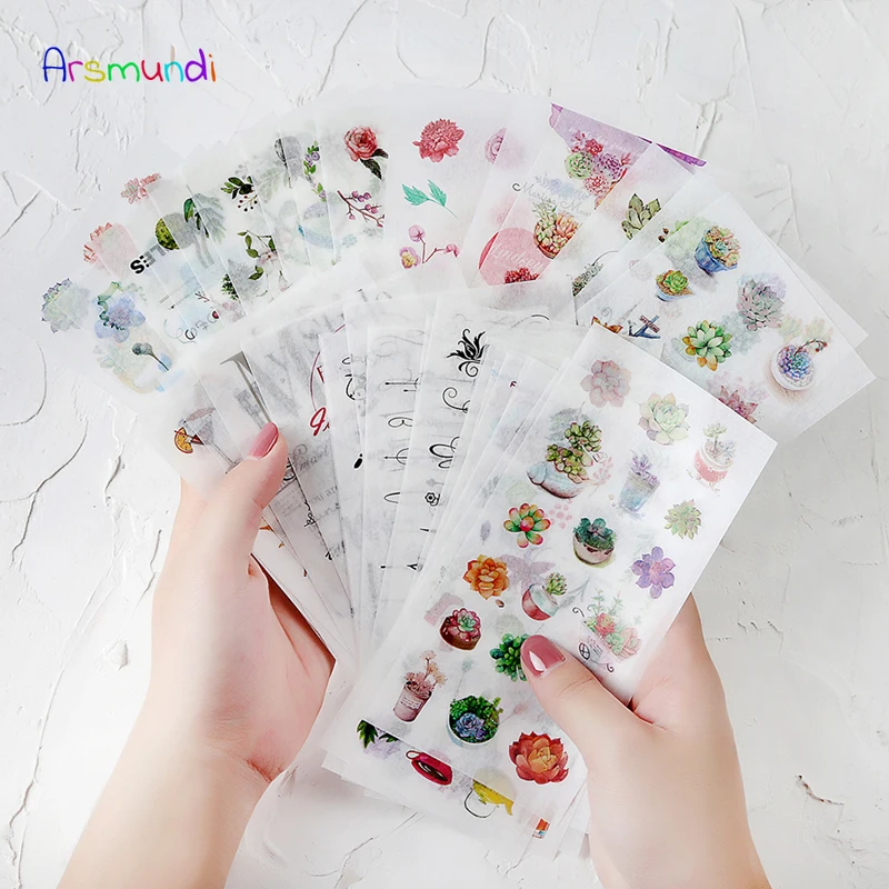 Arsmundi Kawaii японский журнал стикер s милый дневник цветок торт наклейки закуски