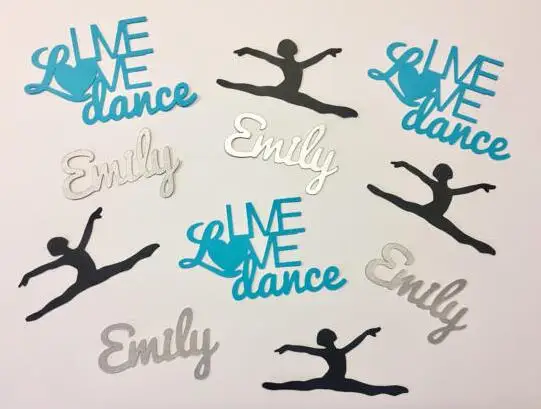 Персонализированная балетная танцовщица Свадьба День рождения конфеттис стол