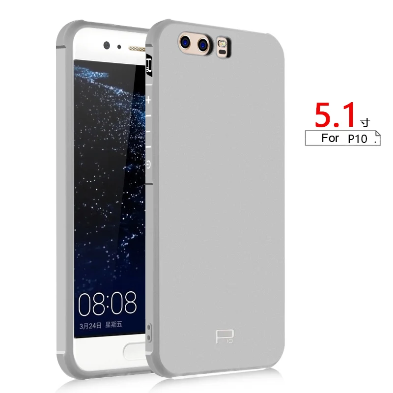 CAPSSICUM противоударный мягкий чехол для huawei P10 P10 Plus Air Bag TPU силиконовый дракон задняя крышка противоударный Камея чехол s P10Plus - Цвет: Light Gray