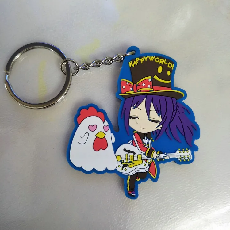 Аниме BanG Dream брелок ПВХ Dijiao мультфильм брелок для ключей конкурс танцев вечерние rimiri фея маленький брелок мужские и женские женский костюм реквизит игрушка
