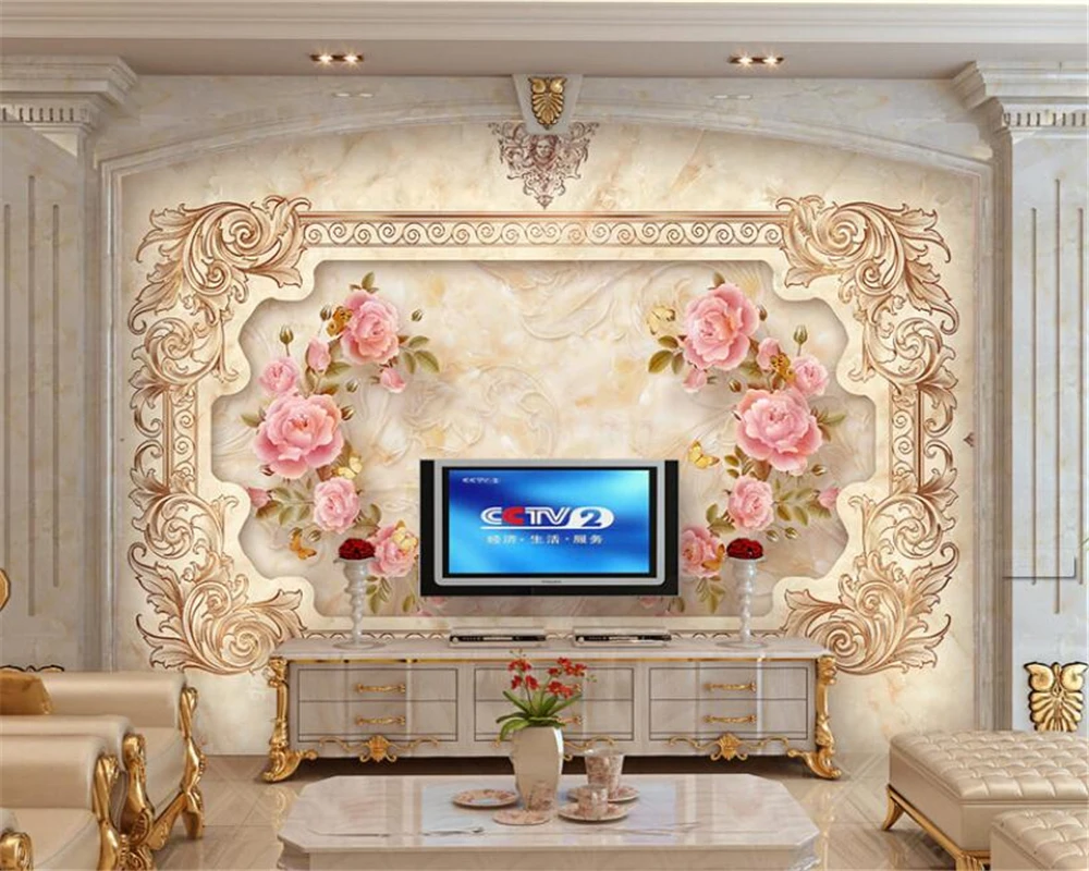 

Beibehang 3d wallpapers classic European stone reliefs TV sofa background wall mural living room bedroo wallpaper for walls 3 d