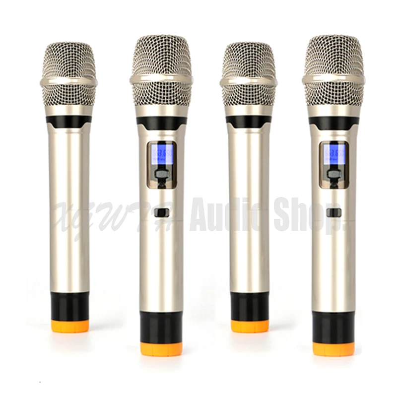 Профессиональная сценическая УВЧ Беспроводная микрофонная система 4 антенны