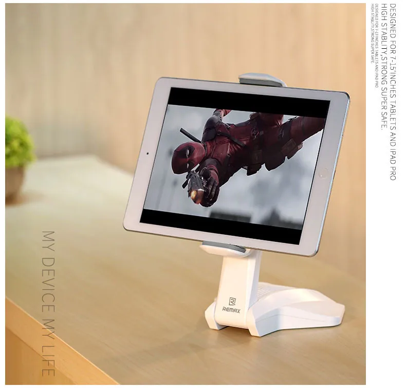 REMAX Настольная подставка держатель для iPad Mini 2 3 4/воздуха 1 2 Samsung Aigo Lenovo 7-15 дюймов Планшеты стабильный силиконовой База противоскользящие