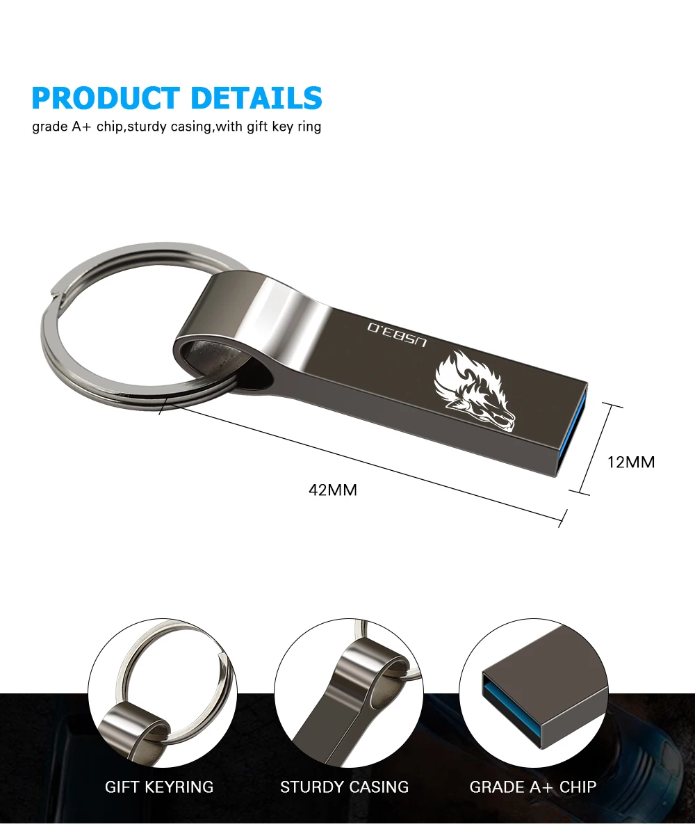 usb 3,0 флеш-накопитель 128 Гб 64 Гб металлический USB флеш-накопитель брелок для ключей usb флешка высокоскоростная Флешка 32 ГБ 16 ГБ usb флэш-диск