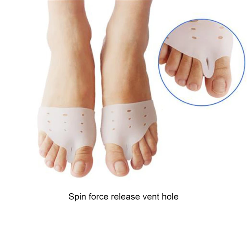 1 Pair medical silicone Gel foot fingers Toe Separator thumb valgus protector Bunion adjuster Hallux Valgus Guard feet care