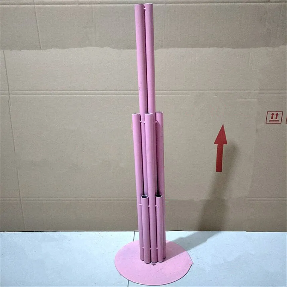 Pink stand 150 см искусственные цветки вишни цветок стенд вечерние свадебные Декор дорога свинец вишня цветок стенд Арка Рамка реквизит для церемоний 1 комплект - Цвет: Pink stand