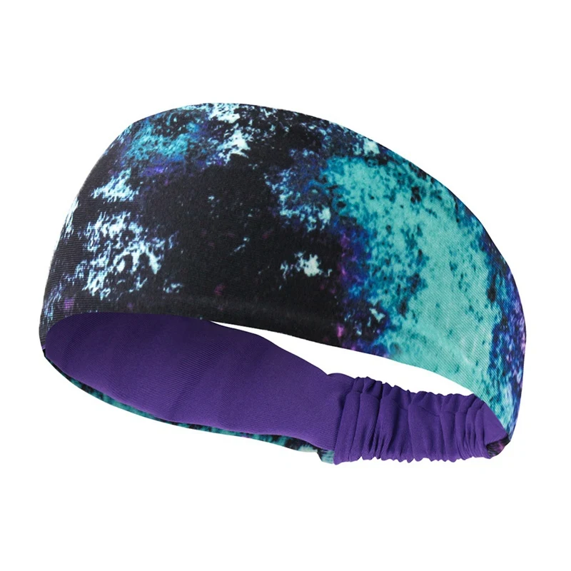 Fitness Unisex Sweatband Breathable Soft Lightweight Headband Print Hairband Sweat Absorbing Headwrap Sportswear Accessories | Спорт и