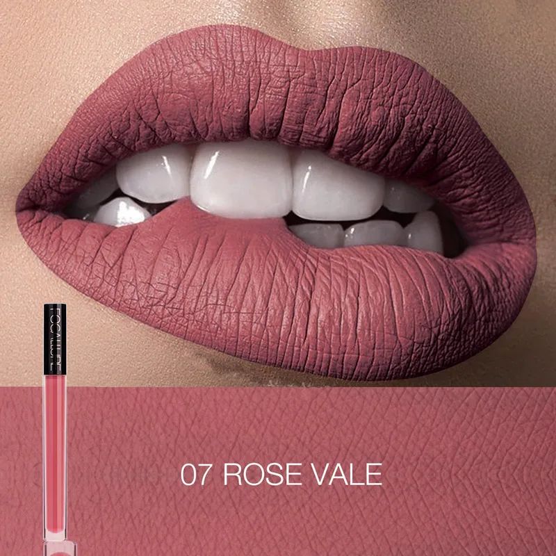 7 Focallure Matte жидкая помада водостойкая стойкая косметика для губ телесные оттенки 14 цветов Женская губная помада для макияжа - Цвет: 7