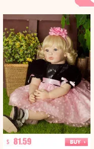 22'' Handmade Newborn Girl Doll Realistic Baby Doll Vinyl Princess Doll with Pink Clothes Kids Toy Birthday Gift for Girls
