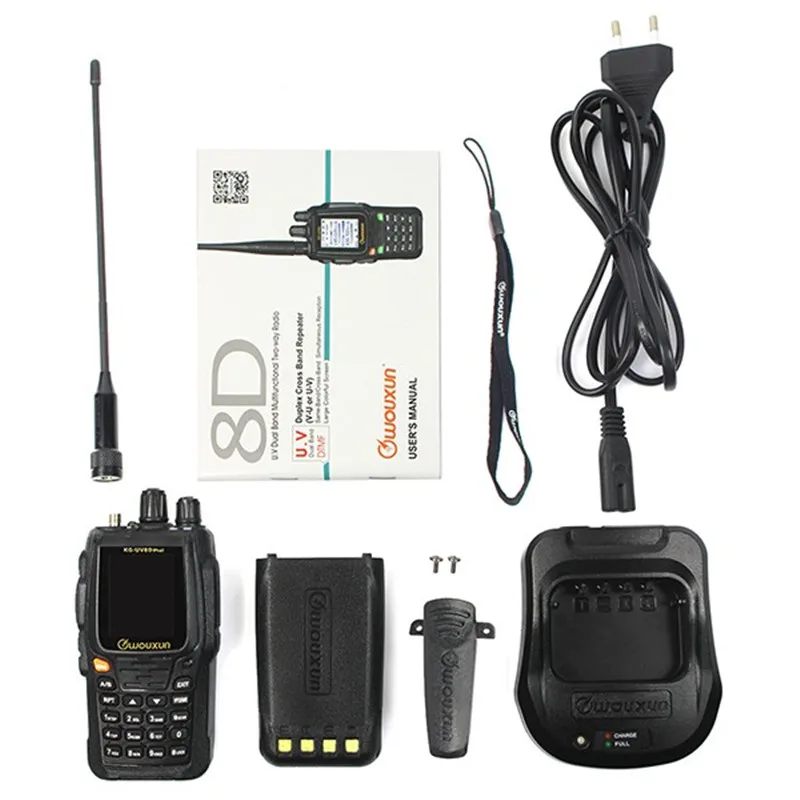 DHL Бесплатная доставка KG UV8D (плюс) Walkie Talkie UHF/VHF дуплексный перекрестный