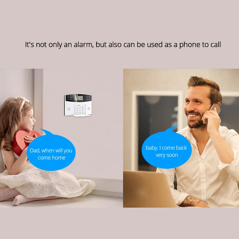 Фото FUERS DP500 GSM Wireless Home Security Alarm System Metal Remote Control Door Sensor Wired Siren Kit SIM SMS Безопасность и FUERS DP500 GSM Wireless Home Security Alarm System Metal Remote Control Door Sensor Wired Siren Kit SIM SMS Безопасность и