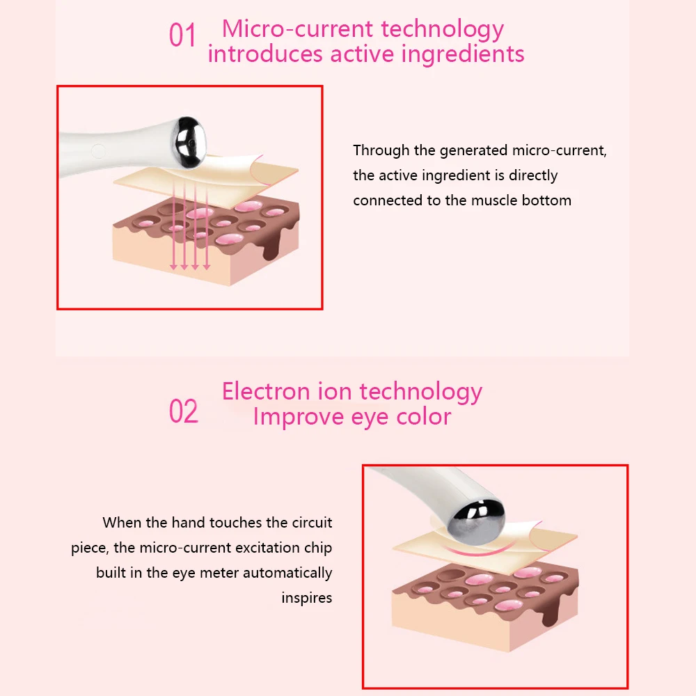  Eye Massager Beauty Instrument Electric Anti-Wrinkle Dark Circle Remover Reduce Eyes Puffiness | Красота и здоровье