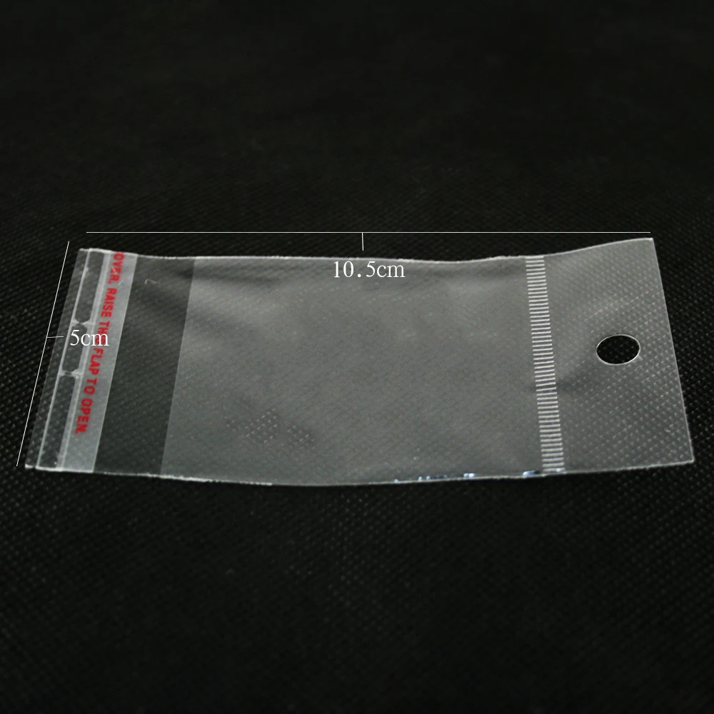 Горячая Распродажа 100 шт. прозрачные самоклеящиеся пластиковые пакеты 5*10 5 см