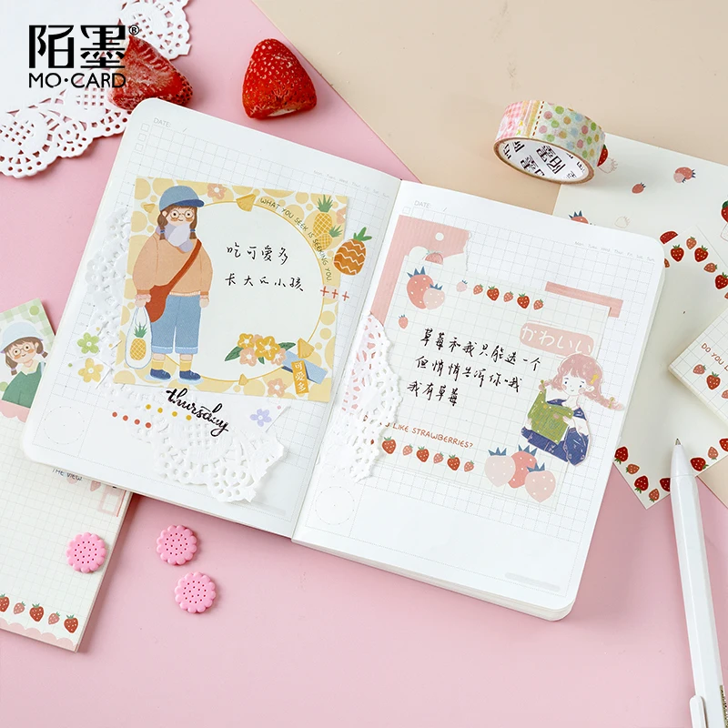 Mo. card Милая жизнь история Памятка бумага для выпечки diy сообщение Блокнот пакет 1 упаковка = 30 шт