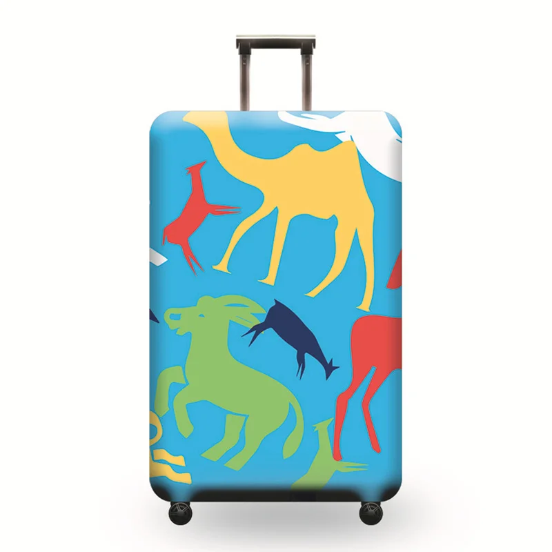 E Luggage cover Новые утолщенные защитные чехлы для багажа, эластичный Чехол для багажа, чехол для багажа 18-32 дюймов, чехол для костюма, аксессуары для путешествий - Цвет: E Luggage cover