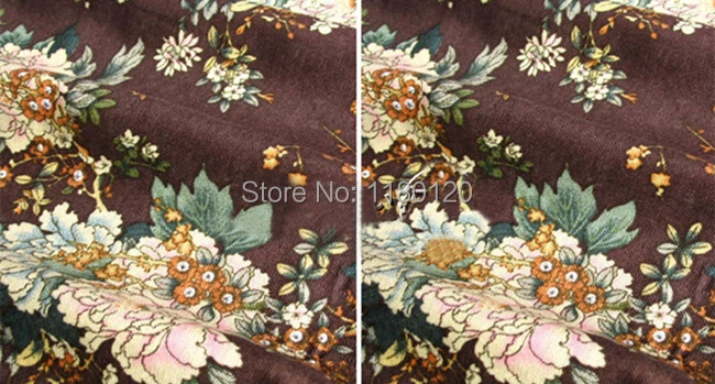 50 см * 140 Китайская традиционная Пионовая льняная ткань с принтом для шитья сделай
