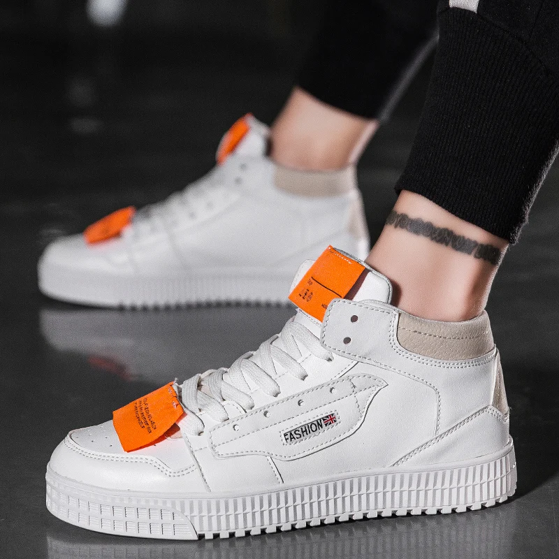 Мужские высокие кроссовки для скейтбординга спортивная обувь дышащая