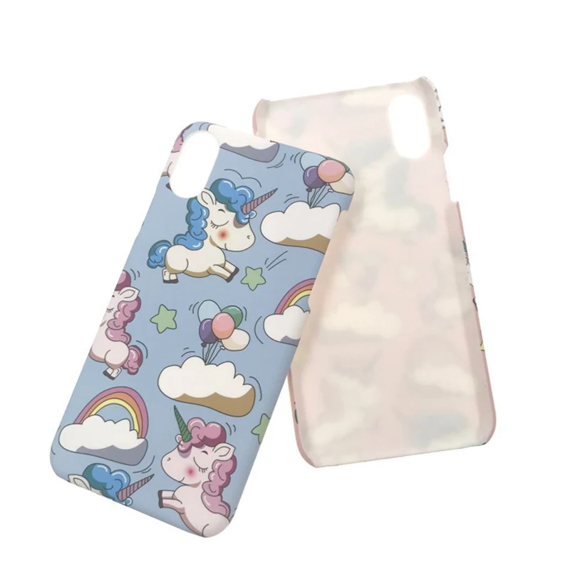 UXIA милый Единорог мультяшный чехол для телефона iPhone X Case Мода жесткий матовое