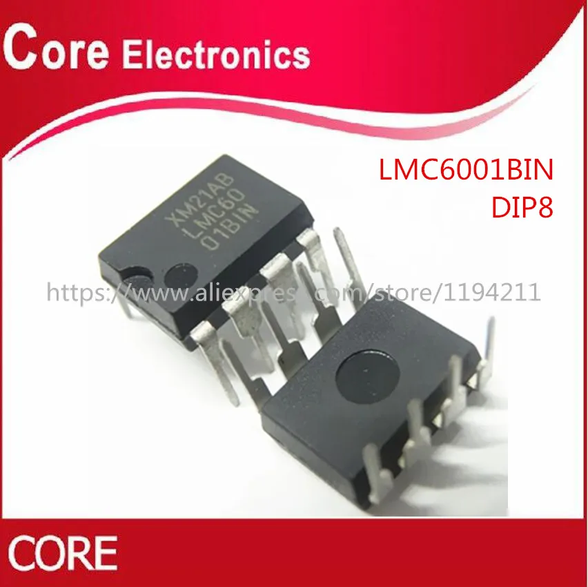 10 шт./лот LMC6001BIN LMC6001 DIP 8 IC|Интегральные схемы| |