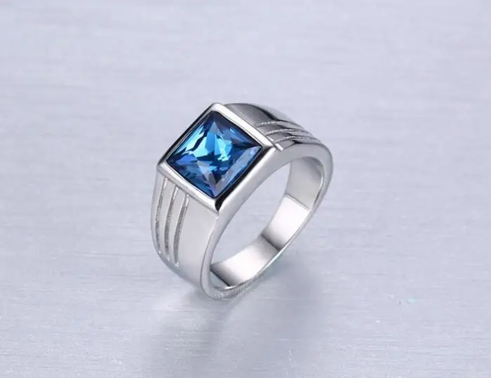 Пользовательские кавычки Обручение Jewelry Нержавеющая сталь Для мужчин горный