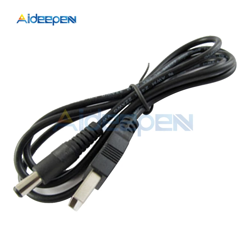 USB 2.0 to DC 5.5mm x 2.1mm 5.5X2.1 80CM USB to Power Connector Adapter Cable Converter