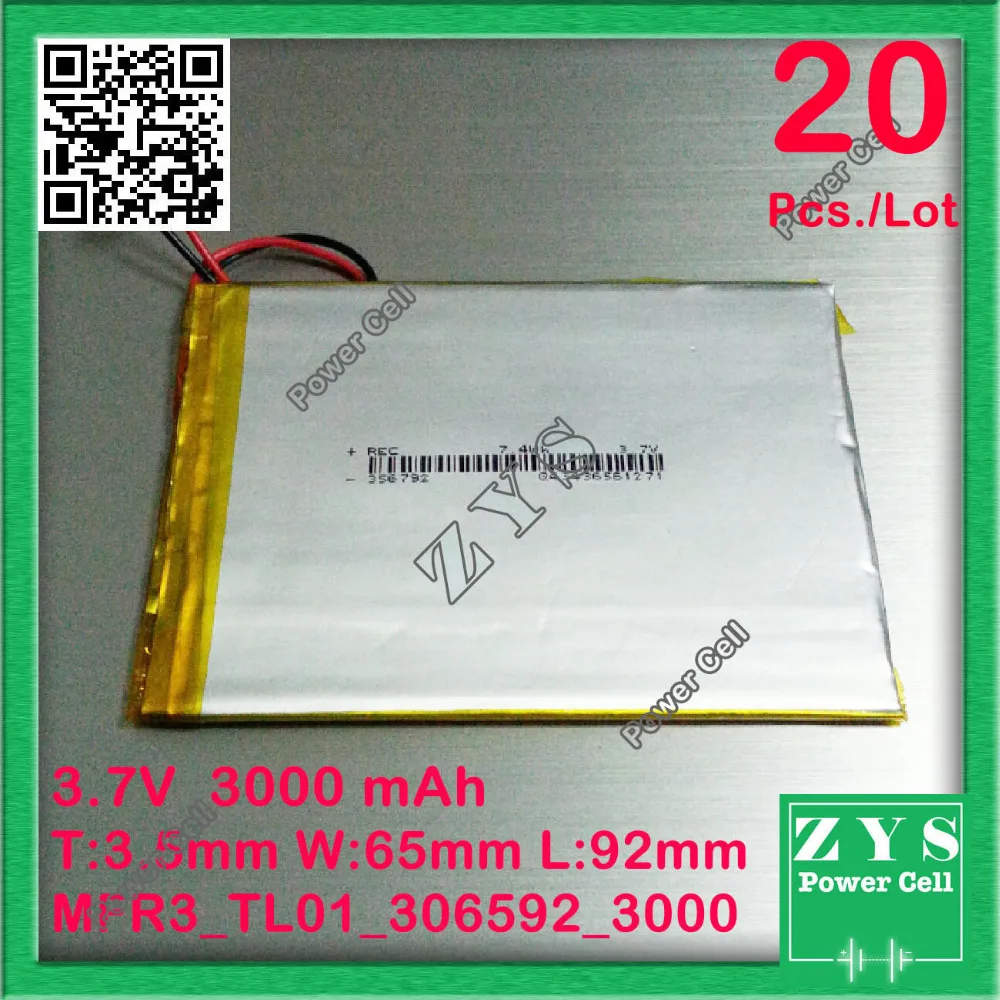 Safety Packing (Level 4) 20pcs for tablet pc 7 inch MP3 MP4 306592 306590 036590 Size:3mmX65mmX92mm 3.7V 3000mah 3.7 v 3000 mah |