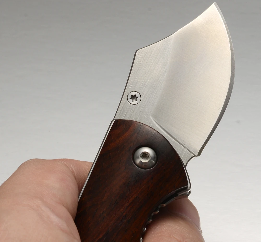 KUBEY KU113 карманные ножи с деревянной ручкой бритвы острое лезвие безопасности складной Открытый кемпинг охотничий нож инструмент, маленький размер