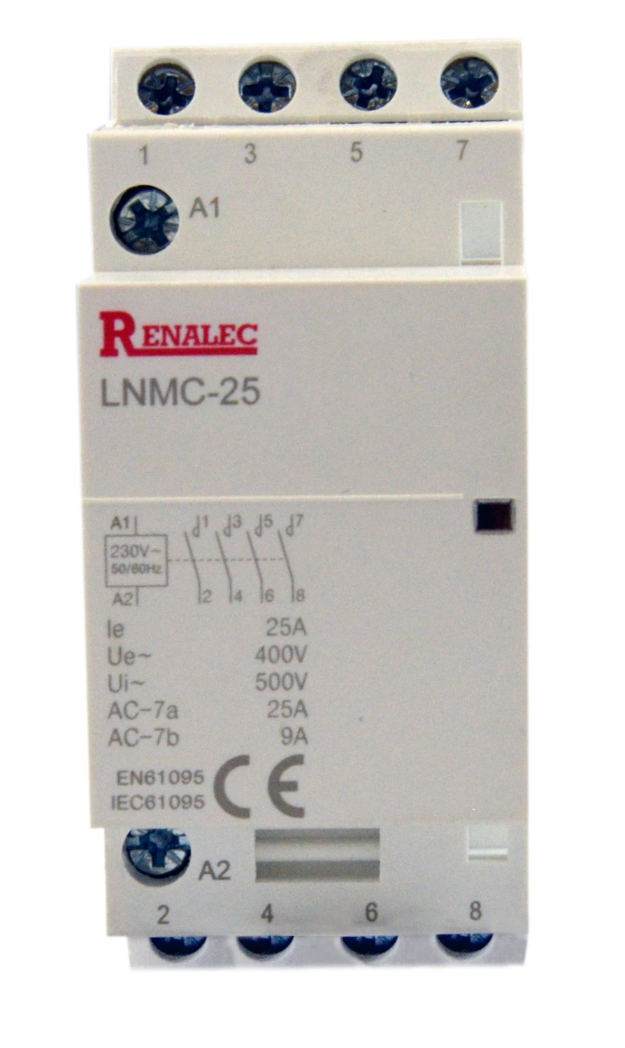 3 P/4 P 3NO 4NO 2NO2NC 25A 220/230V din рейка бытовой AC модульный контактор|Замыкатели| |