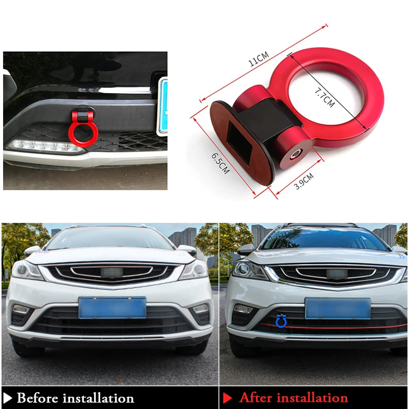 ZD Авто Стайлинг O гоночный прицеп крюк украшения наклейки для Volvo S60 V70 XC90 XC60 Subaru