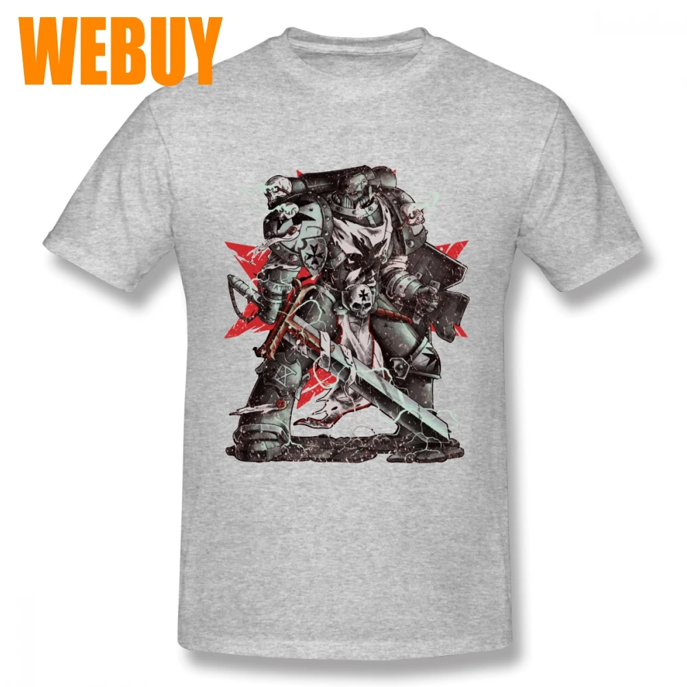 Ретро дизайн Черный тамплиеры Warhammer Homme Футболка Мужская Высокое качество Q S-6XL большой размер футболка
