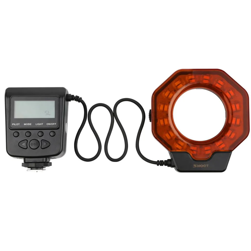 OMESHIN макро светодиодный кольцевой светильник Вспышка Speedlite с переходное кольцо для Nikon D5100 D3100 серии для Canon 5D Mark II 7D 10D#2 C0604