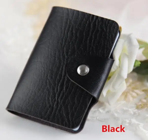 Black Высокое качество Обложка для паспорта женские Сумки из искусственной кожи держатель для карт кредитный держатель для карт визитных карточек сумка мужской бумажник для карт - Цвет: Black