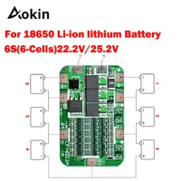 1pcs 6s 15a 24v pcb bms protection board for 6 pack 18650 li ion lithium battery cell module diy kit