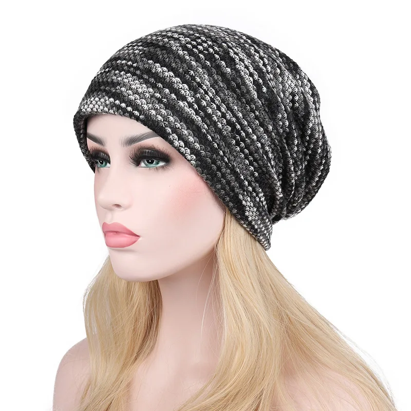 Модные женские зимние шапки толстые теплые вязаные шапки-бини уличные Лыжные Gorros