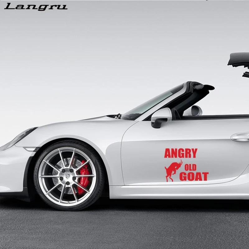 Langru новый стиль автомобиля Angry старый Коза стикер виниловая графика наклейки