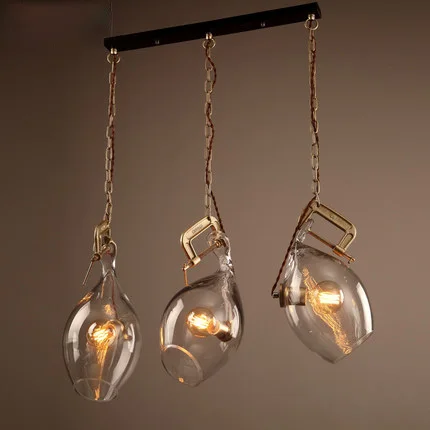 Лофт лампа винтажные светильники креативное стекло подвесной светильник
