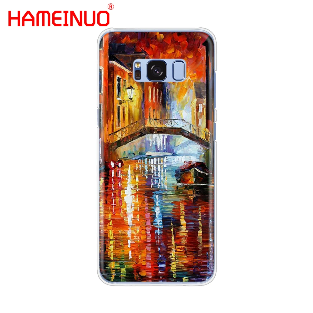 HAMEINUO итальянский чехол для сотового телефона ночь в Венеции Samsung Galaxy S9 S7 edge PLUS S8 S6