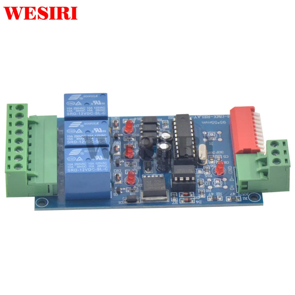 DC12V 10A * 3 канала DMX512 реле 3CH группы включения и выключения светодиодный контроллер