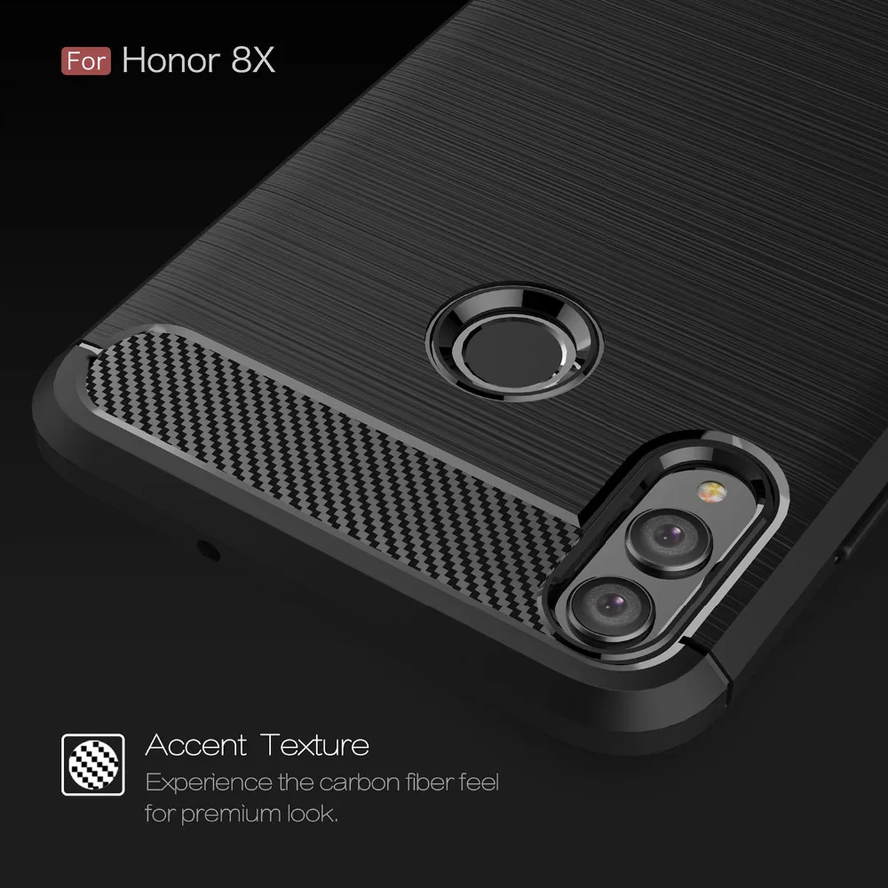 Honor 8X чехол из углеродного волокна Силиконовые чехлы мягкий на huawei Honor8X защитный