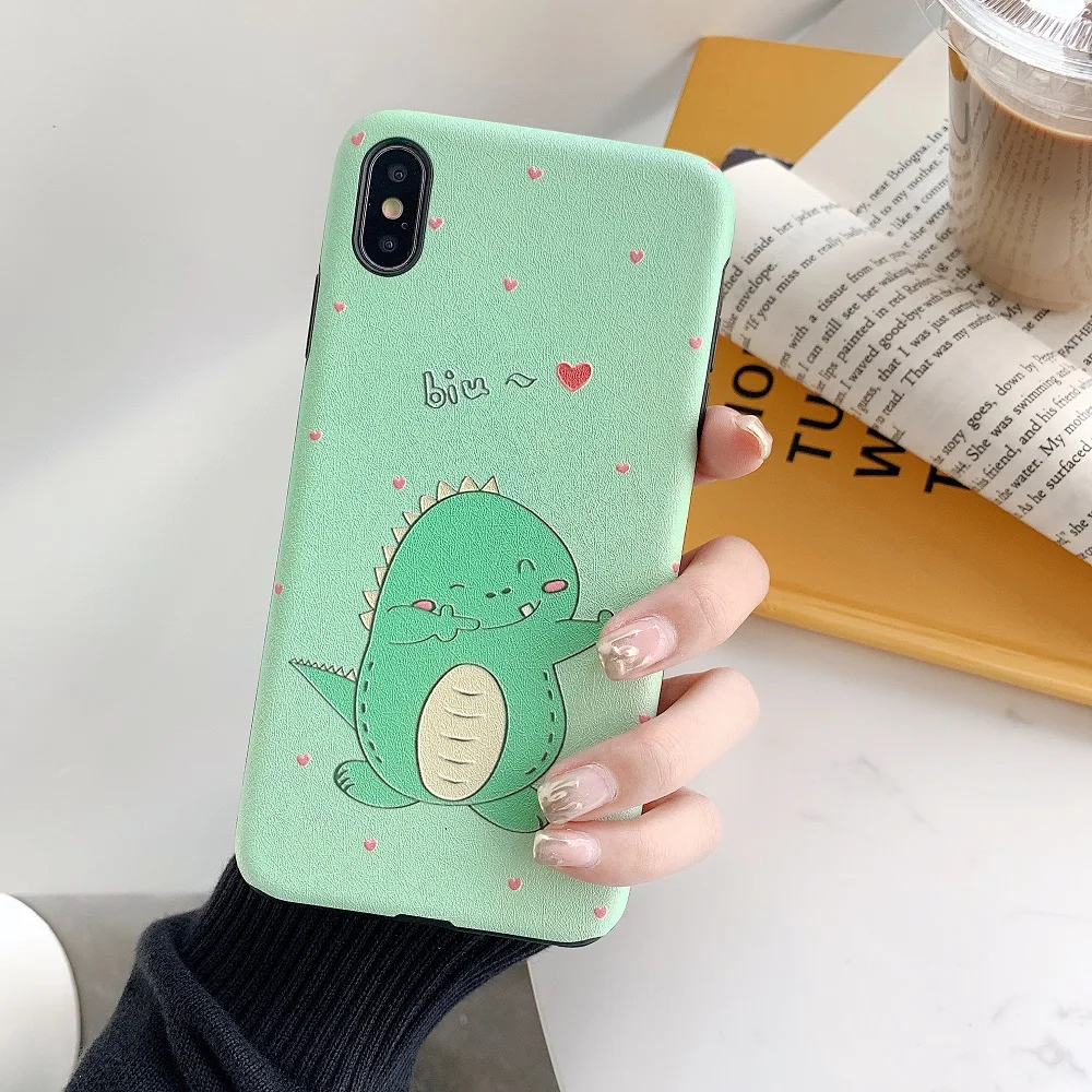 Противоударный чехол для телефона с зеленым динозавром OPPO R9 Plus R9s R11 R11s R15 R17 Pro