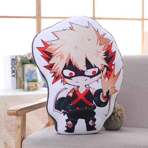 Красный Аниме My Hero Academy Boku No izku Katsuki Todoroki мягкая плюшевая игрушка кукла мягкая подушка Милая - Цвет: Красный