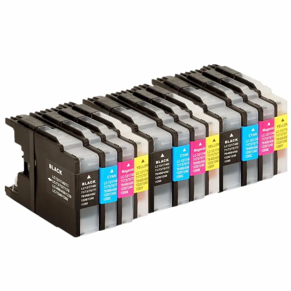 Замена чернильного картриджа для LC450/1280 LC 450 1280 LC1280 MFC-J432W MFC-J430W MFC-J6910DW MFCJ5910DW |