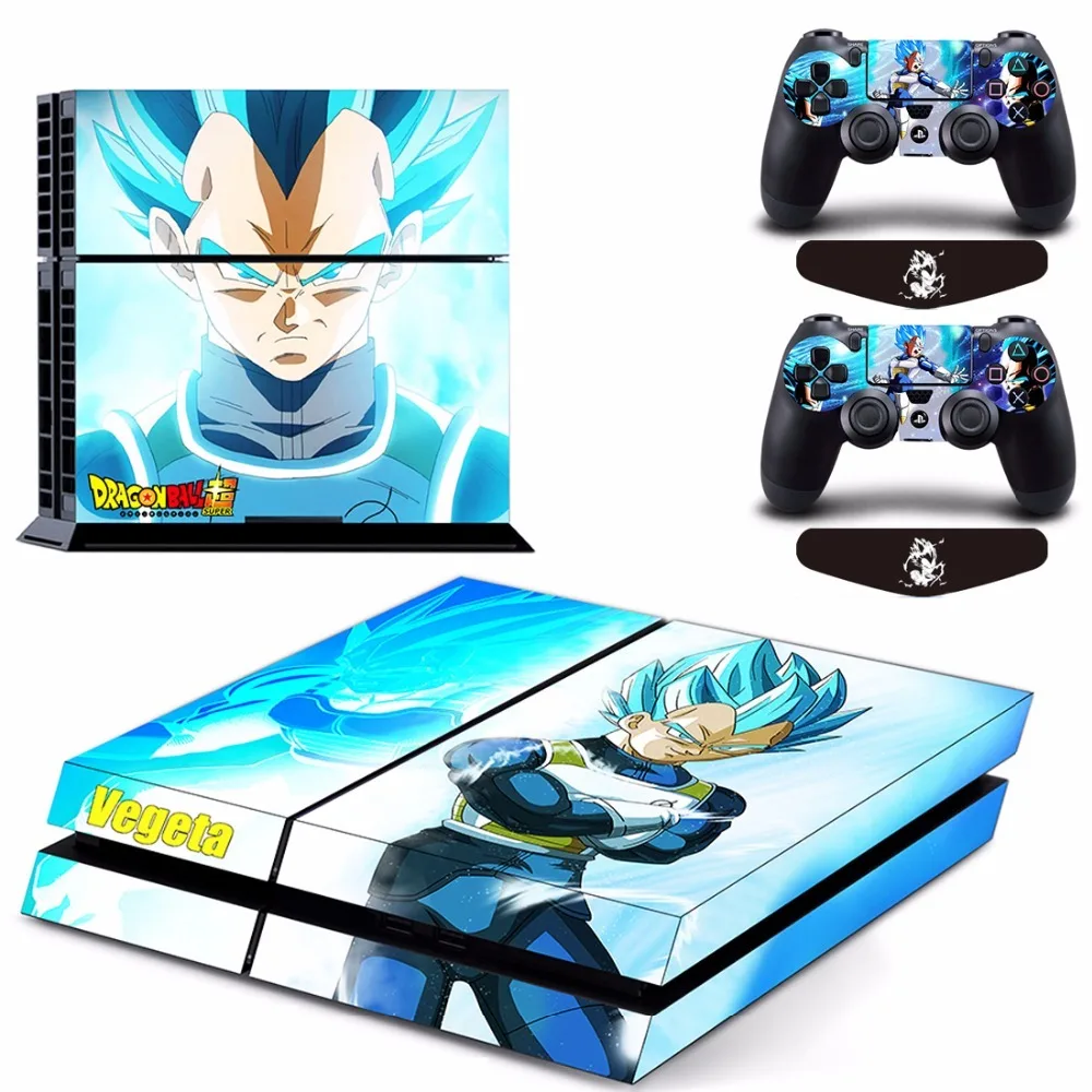 Виниловый чехол ARRKEO Dragon Ball Super Vegeta Защитная пленка для Sony PlayStation 4 консоль PS4 и 2