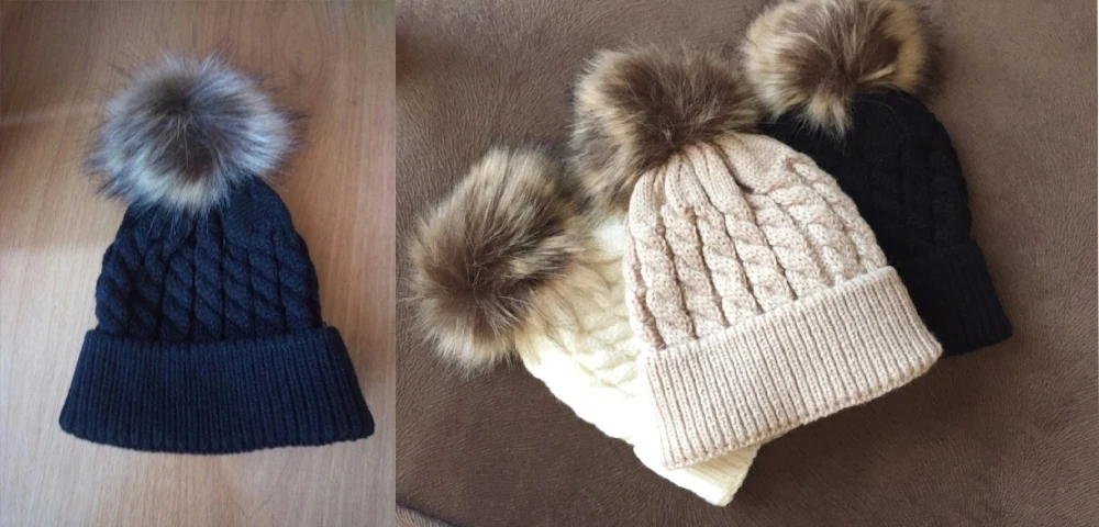 Skullies Beanies/милые зимние детские шапки для новорожденных; вязаная шапка с помпонами; шерстяная шапка с помпонами; Прямая поставка; высокое качество; S30