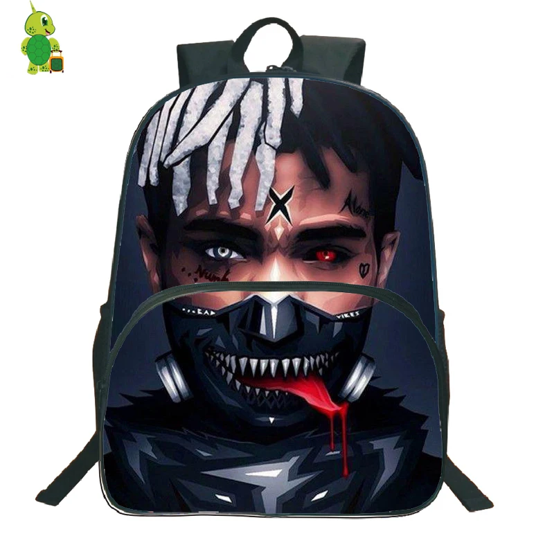 Популярный раппер Xxxtentacion рюкзак школьные сумки для подростков студентов большой