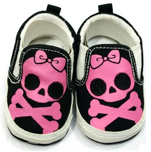 Baby first walker shoes /cool Skull series logo/children's pink 02|shoe store|shoes ballerineshoes for orthotic inserts |