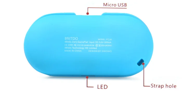 8bitdo нулевой мини Беспроводной игровой контроллер геймпад джойстик селфи для Mac