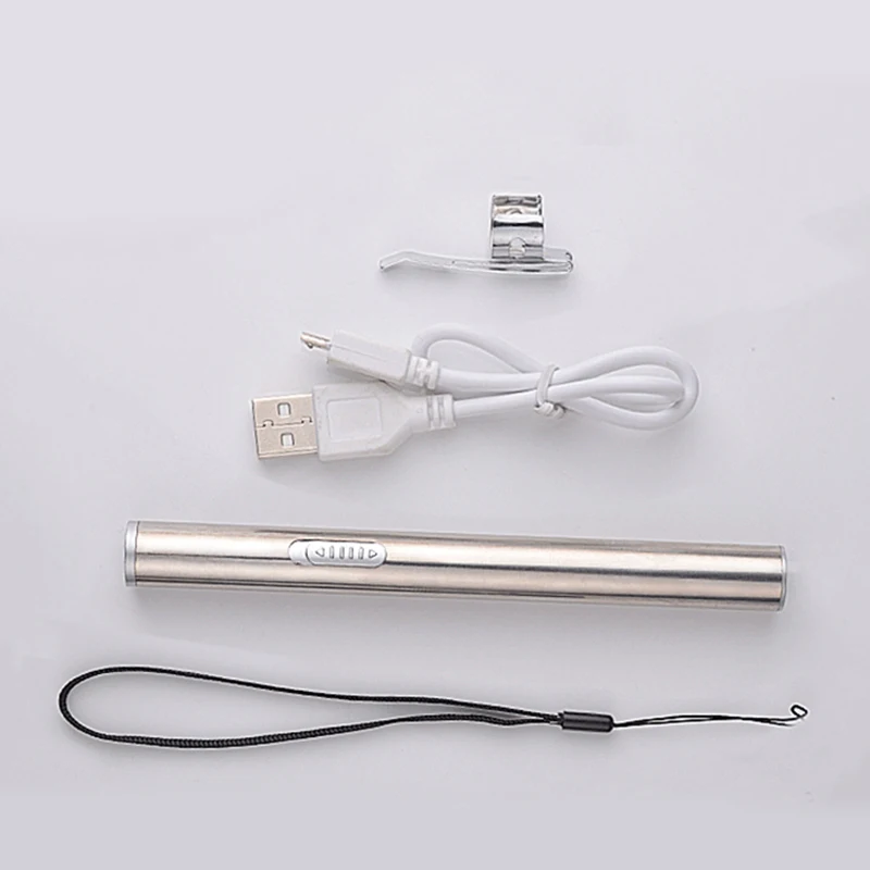 Четырехместный USB Перезаряжаемый светодиодный фонарик высокого качества Мощный